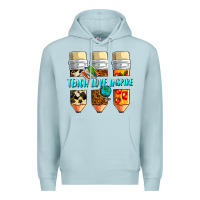 Blue Mist teach love inspire Premium Hoodie - NancyCooperArtShop