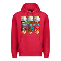 Cardinal teach love inspire Premium Hoodie - NancyCooperArtShop