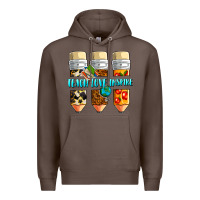 Coffee teach love inspire Premium Hoodie - NancyCooperArtShop