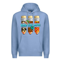 Colony Blue teach love inspire Premium Hoodie - NancyCooperArtShop