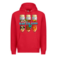 Red teach love inspire Premium Hoodie - NancyCooperArtShop