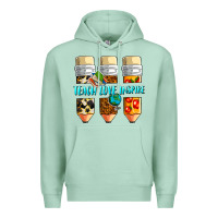 Seafoam teach love inspire Premium Hoodie - NancyCooperArtShop