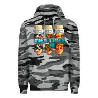 Slate Camo teach love inspire Premium Hoodie - NancyCooperArtShop