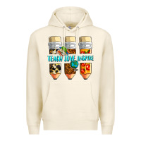 Tofu teach love inspire Premium Hoodie - NancyCooperArtShop