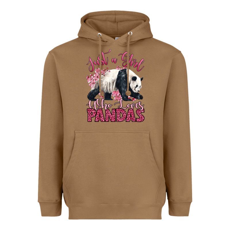 Just A Girl Who Loves Pandas Heavyweight Hoodie by LillyAllenDesigns | Teevron