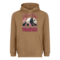 Toasted Coconut just a girl who loves pandas Heavyweight Hoodie - LillyAllenDesigns