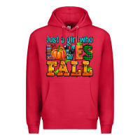 Cardinal just a girl who loves fall Premium Hoodie - AdoDesignShop