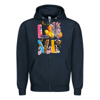 Navy love easter Zipper Hoodie - AdoDesignShop