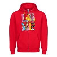 Red love easter Zipper Hoodie - AdoDesignShop