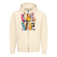 Sandshell love easter Zipper Hoodie - AdoDesignShop