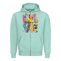 Seafoam love easter Zipper Hoodie - AdoDesignShop
