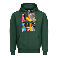 Sports Green love easter Zipper Hoodie - AdoDesignShop