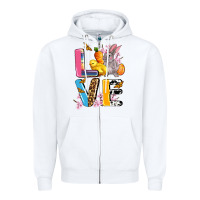 White love easter Zipper Hoodie - AdoDesignShop