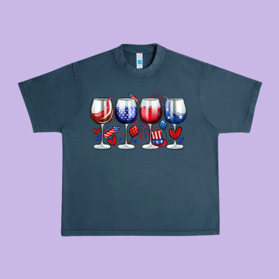 American Wine Glasses Urban Heavy Tee Designed By Zillion Design Studio