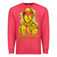 Cardinal they never fight alone yellow ribbon with boxing g Premium Sweatshirt - NancyCooperArtShop
