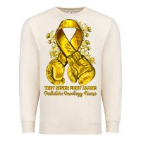 Sandshell they never fight alone yellow ribbon with boxing g Premium Sweatshirt - NancyCooperArtShop