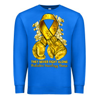 They Never Fight Alone Yellow Ribbon With Boxing G Premium Sweatshirt | Teevron