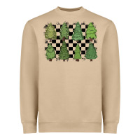 Mushroom checkered trees Heavyweight Sweatshirt - MaliasSmallBusiness