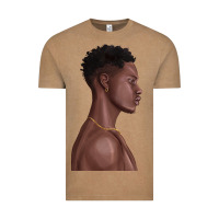 Afro Black Man Vintage Tee | Teevron