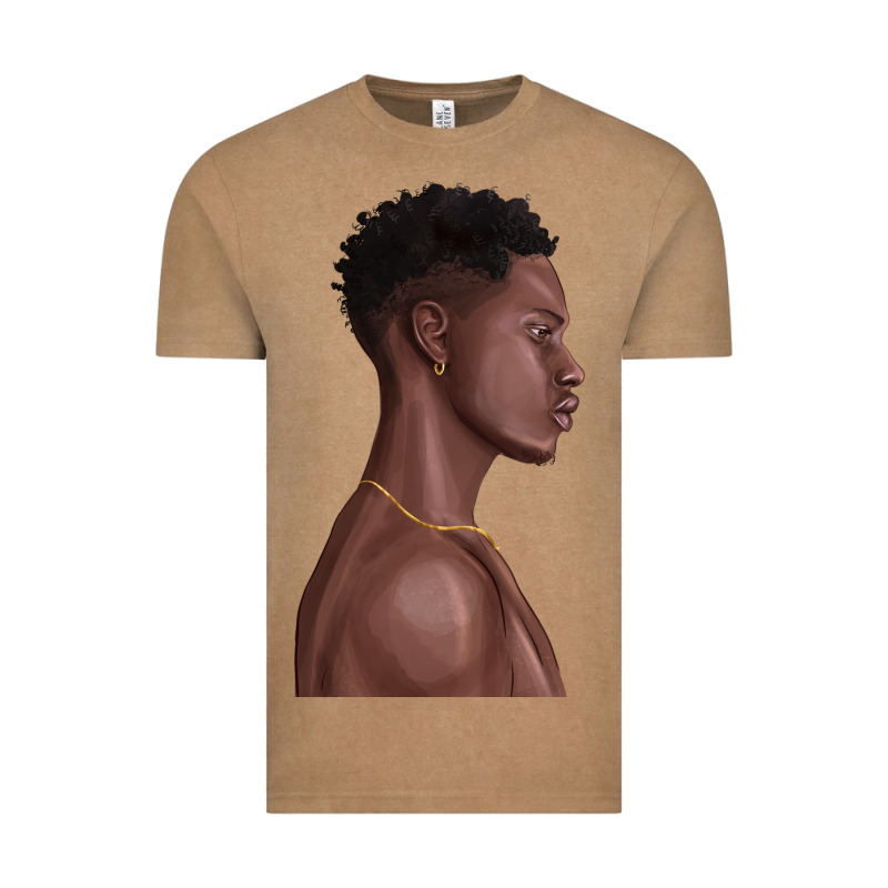 Afro Black Man Vintage Tee by texasbilliewilder | Teevron