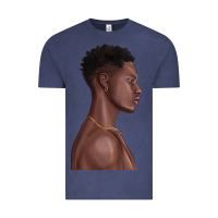 Vintage Denim afro black man Vintage Tee - texasbilliewilder