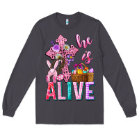Smoke he is alive easter Long Sleeve Tee - Neo Western