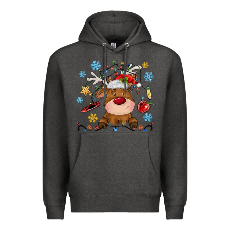 Christmas Deer School Premium Hoodie by MaliasSmallBusiness | Teevron