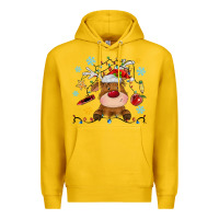 Lemon christmas deer school Premium Hoodie - MaliasSmallBusiness