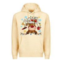 Pina Colada christmas deer school Premium Hoodie - MaliasSmallBusiness