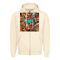 Sandshell football cactus sunflower seamless pattern Zipper Hoodie - JahusDesignShop