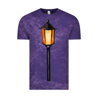 Cloud Purple street lamp Vintage Tee - BarkalooDesign
