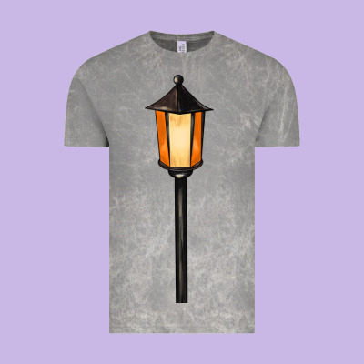 Street Lamp Vintage Tee Designed By Barkaloodesign