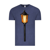Vintage Denim street lamp Vintage Tee - BarkalooDesign