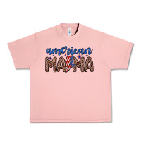 Salmon American mama Urban Heavy Tee - Zillion Design Studio