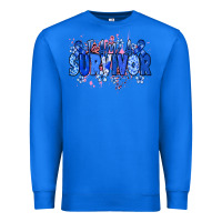 True Royal I am a survivor Colon Cancer blue ribbon Premium Sweatshirt - NancyCooperArtShop