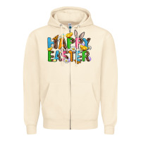 Sandshell happy easter Zipper Hoodie - AdoDesignShop