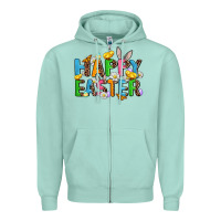 Seafoam happy easter Zipper Hoodie - AdoDesignShop