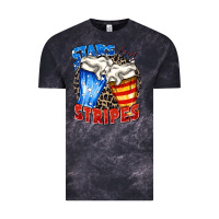 Cloud Black stars and stripes beer Vintage Tee - Zillion Design Studio