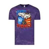Cloud Purple stars and stripes beer Vintage Tee - Zillion Design Studio
