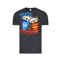 Vintage Black stars and stripes beer Vintage Tee - Zillion Design Studio