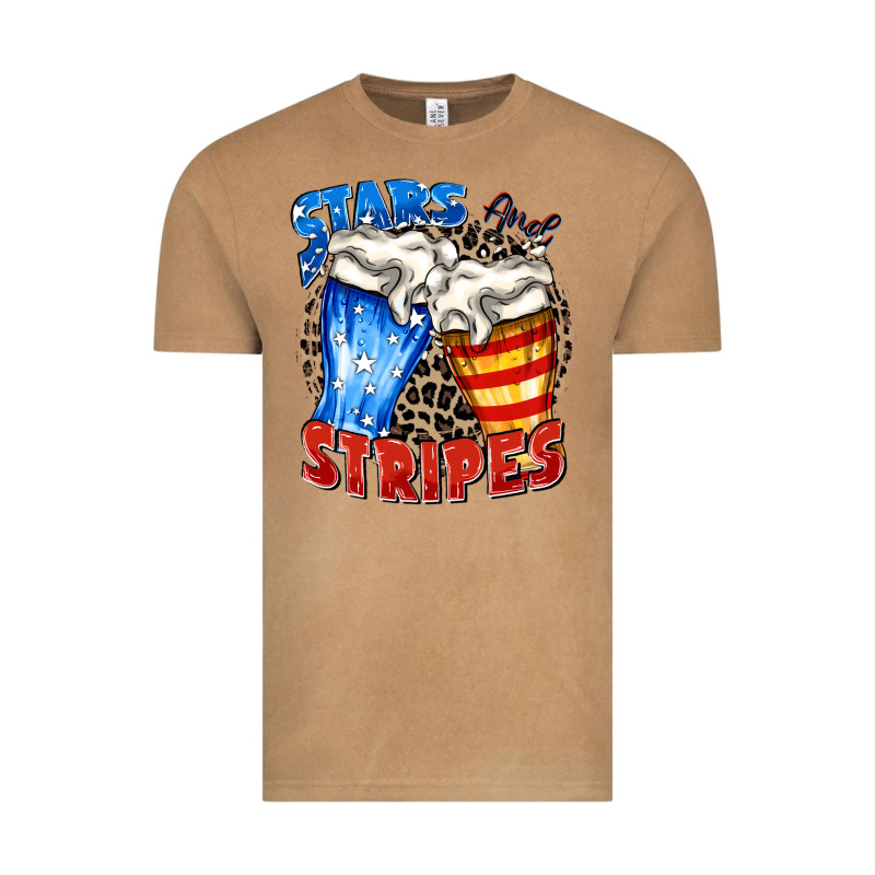 Stars And Stripes Beer Vintage Tee by Zillion Design Studio | Teevron