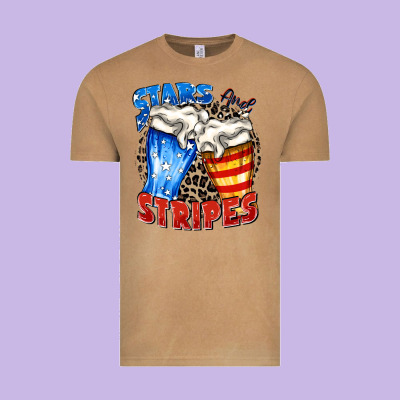 Stars And Stripes Beer Vintage Tee Designed By Zillion Design Studio