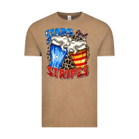 Vintage Coffee stars and stripes beer Vintage Tee - Zillion Design Studio