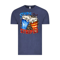 Vintage Denim stars and stripes beer Vintage Tee - Zillion Design Studio
