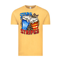 Vintage Mustard stars and stripes beer Vintage Tee - Zillion Design Studio