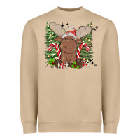 Mushroom christmas reindeer Heavyweight Sweatshirt - MaliasSmallBusiness