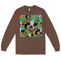Chestnut holstein cow seamless pattern Long Sleeve Tee - HRA Design Shop
