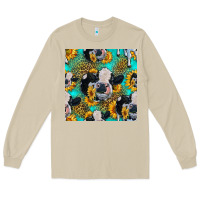 Mushroom holstein cow seamless pattern Long Sleeve Tee - HRA Design Shop