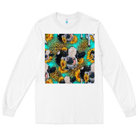 White holstein cow seamless pattern Long Sleeve Tee - HRA Design Shop