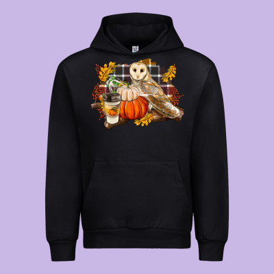 Fall Barn Owl Urban Hoodie Designed By Lillyallendesigns